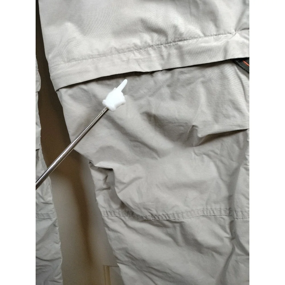Route 66 Convertible Cargo Pants Men 36x32(31) Khaki Beige Hiking Work STAINS